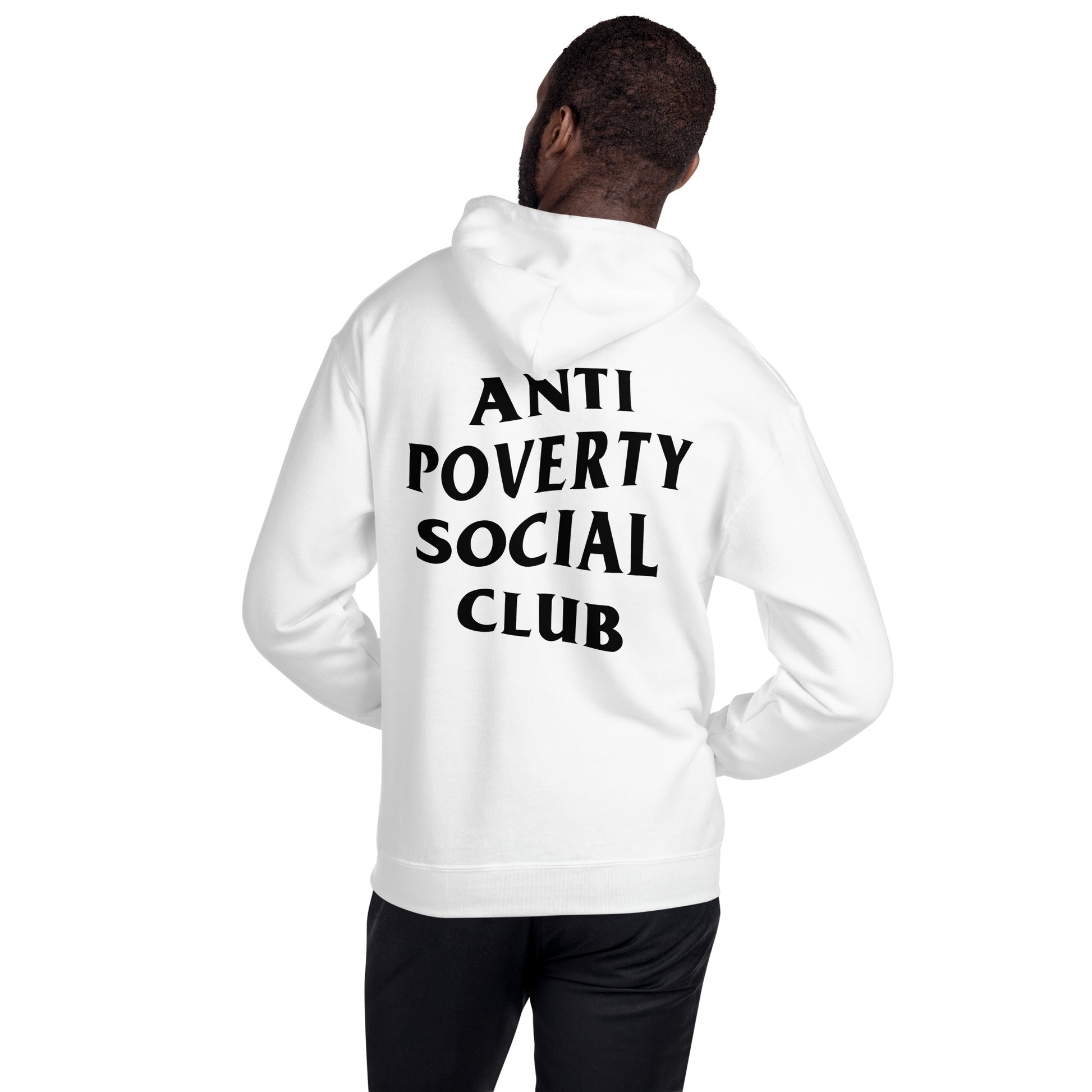 adult ANTI POVERTY SOCIAL CLUB plus size hoody –